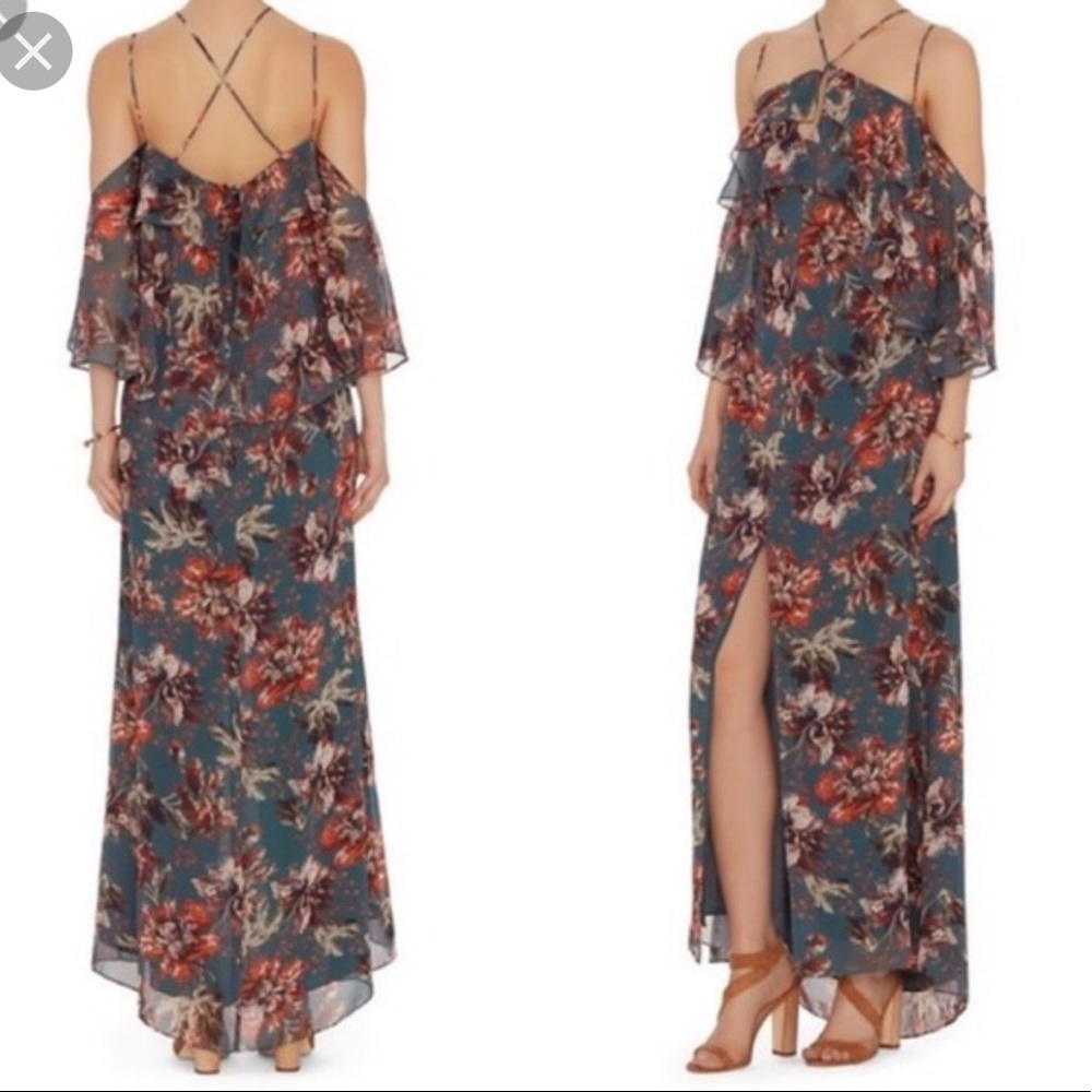 Intermix Silk Floral Maxi Dress